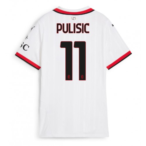 Fotballdrakt Dame AC Milan Christian Pulisic #11 Bortedrakt 2024-25 Kortermet